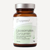 Liposomales Curcumin von epigreens® – Braunglas mit 30 Kapseln für 1 Monat, Vorderseite mit Etikett