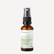 MelatoninCare von epigreens® – Braunglasflasche 30 ml mit Sprühkopf, Vorderseite mit Etikett