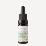 Vitamin D3/K2 Tropfen von epigreens® – Braunglasflasche 10 ml mit Pipette, Vorderseite mit Etikett
