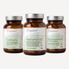 Zell-Bundle von epigreens® – drei Braungläser: CellCare, AgeCare DUO und MagnesiumCare 7 Komplex